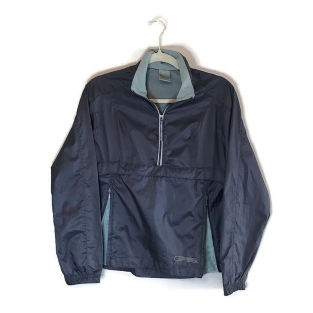 Nike Blue Gray Half Zip Pullover Windbreaker Jacket Women’s size XS Extra Small